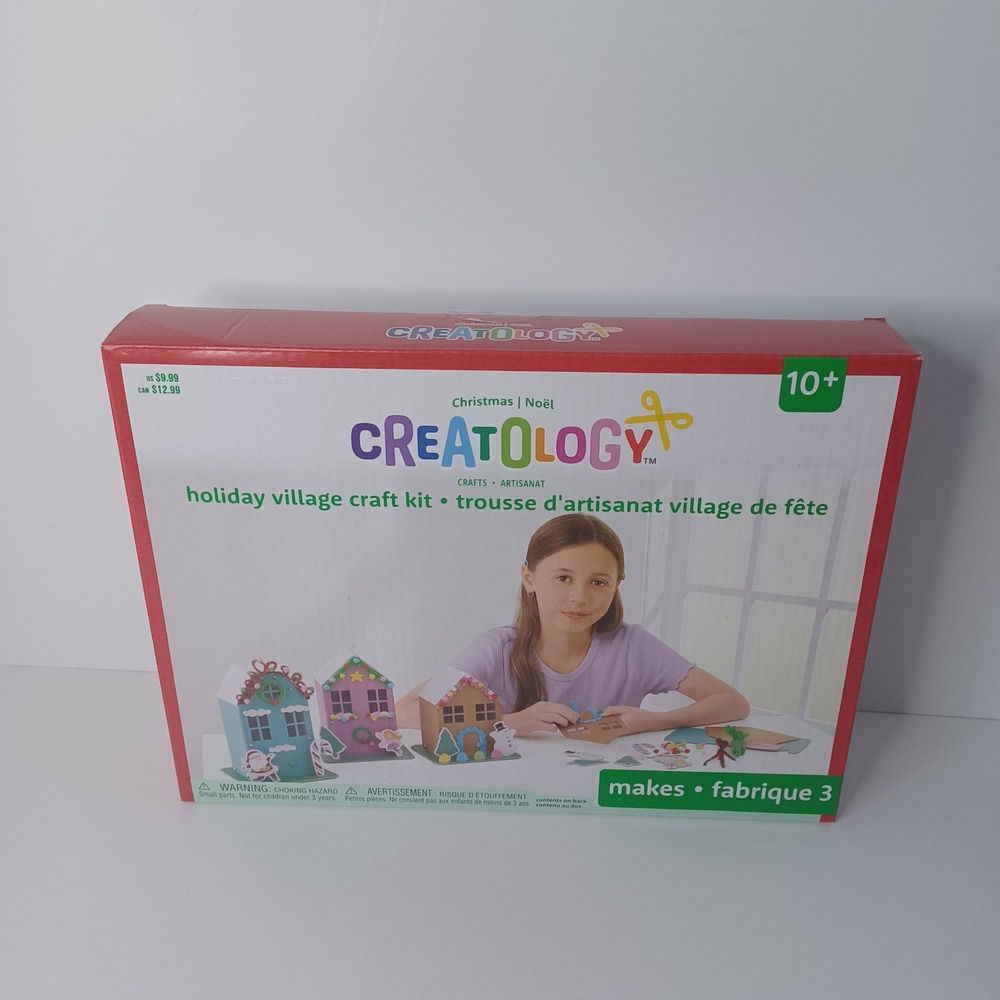 Creatology‎ Holiday Village Craft Kit Christmas Ages 10+ Makes 3 NEW